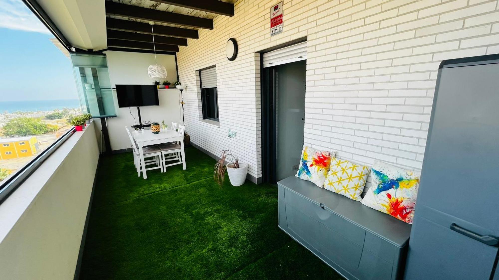 Ferienwohnung Atico Con Piscina Y Vistas Al Mar Habitat Litoral Málaga Exterior foto